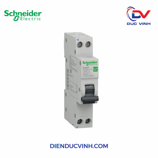 Easy9 RCBO 1PN C 10A 30mA AC SLIM