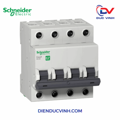 Easy9 MCB 4P 63A C 4500A 400V Miniature Circuit Breaker